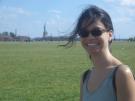 Fernanda and Statue
