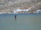 Swimming in the clear water of Kamares Swimming in the clear water of Kamares