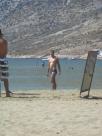 At the beach! At the beach!